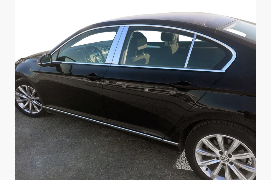 Volkswagen Passat B8 2015-2023 Stainless Steel Door Pillar Trim Image