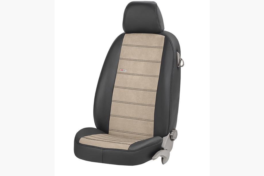 Mercedes C-class W205 2014-2021 Car Seat Covers Eco Leather+Fabric+Alcantara Antara (Full Set) Photo 3