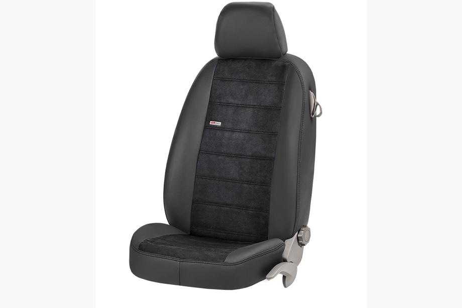 Iveco Eurotech 1992-2002 Car Seat Covers Eco Leather+Fabric+Alcantara Antara (Front Seats) Image