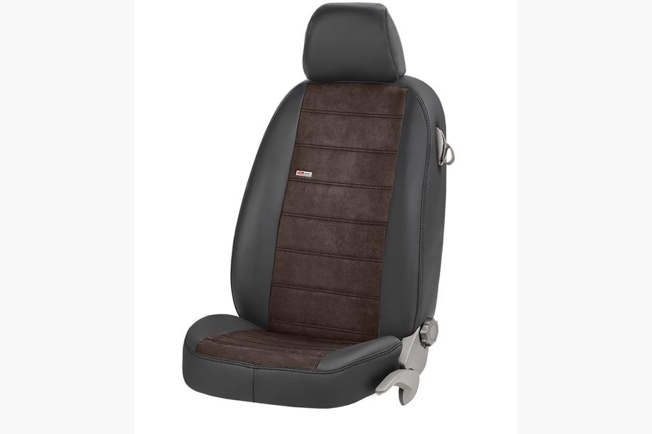 Mercedes C-class W205 2014-2021 Car Seat Covers Eco Leather+Fabric+Alcantara Antara (Full Set) Photo 4