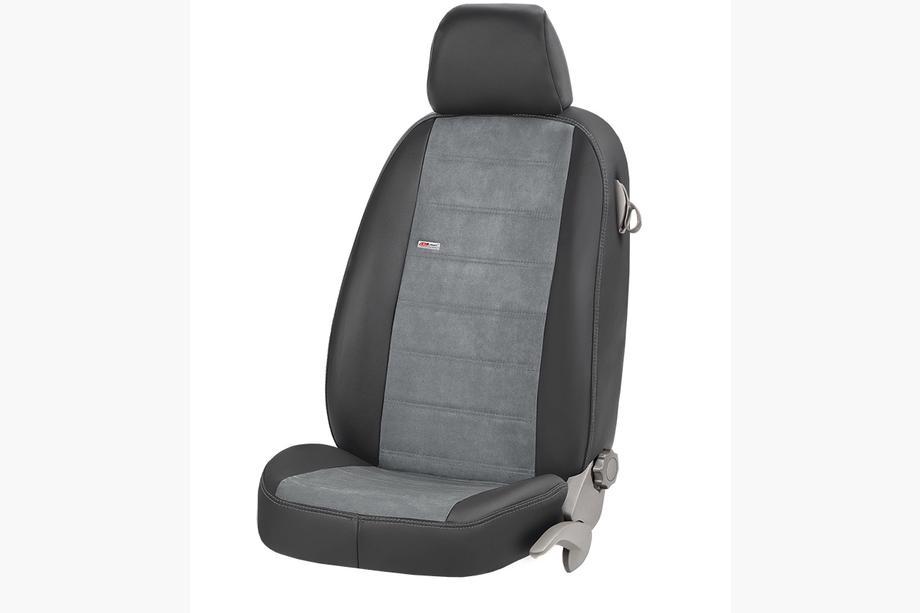 Mercedes C-class W205 2014-2021 Car Seat Covers Eco Leather+Fabric+Alcantara Antara (Full Set) Photo 12