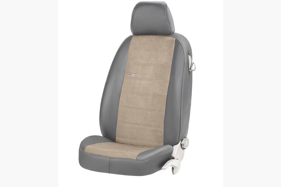 Mercedes C-class W205 2014-2021 Car Seat Covers Eco Leather+Fabric+Alcantara Antara (Full Set) Photo 13