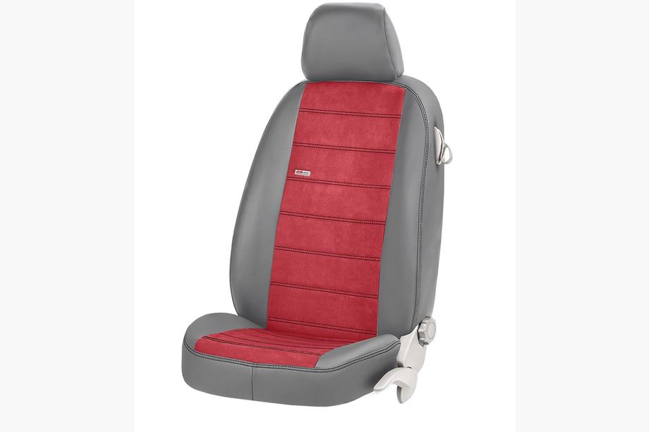 Mercedes C-class W205 2014-2021 Car Seat Covers Eco Leather+Fabric+Alcantara Antara (Full Set) Photo 17