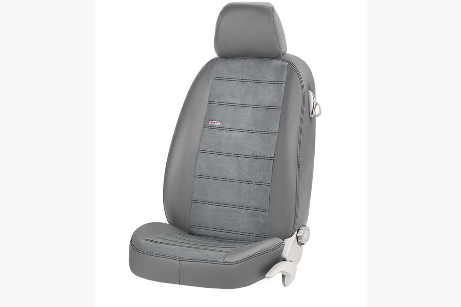 Mercedes C-class W205 2014-2021 Car Seat Covers Eco Leather+Fabric+Alcantara Antara (Full Set) Photo 19