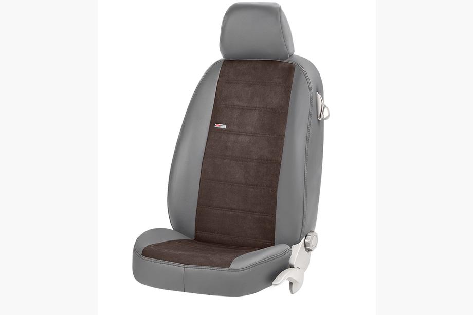 Mercedes C-class W205 2014-2021 Car Seat Covers Eco Leather+Fabric+Alcantara Antara (Full Set) Photo 20