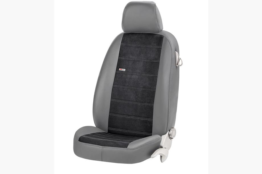 Mercedes C-class W205 2014-2021 Car Seat Covers Eco Leather+Fabric+Alcantara Antara (Full Set) Photo 23
