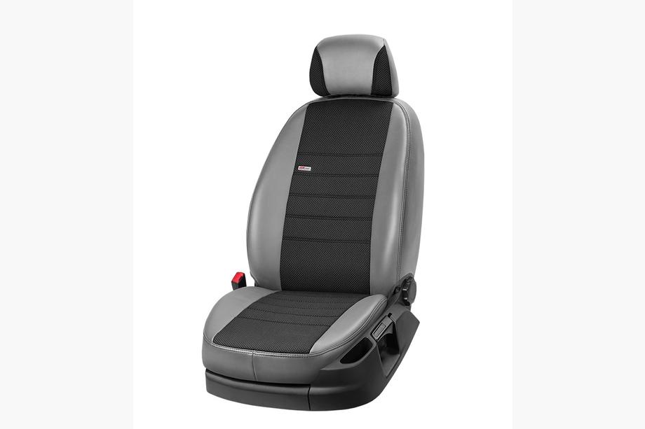 Opel Omega A 1986-1993 Car Seat Covers Eco Leather+Fabric+Alcantara Eco Comfort (Full Set) Photo 4