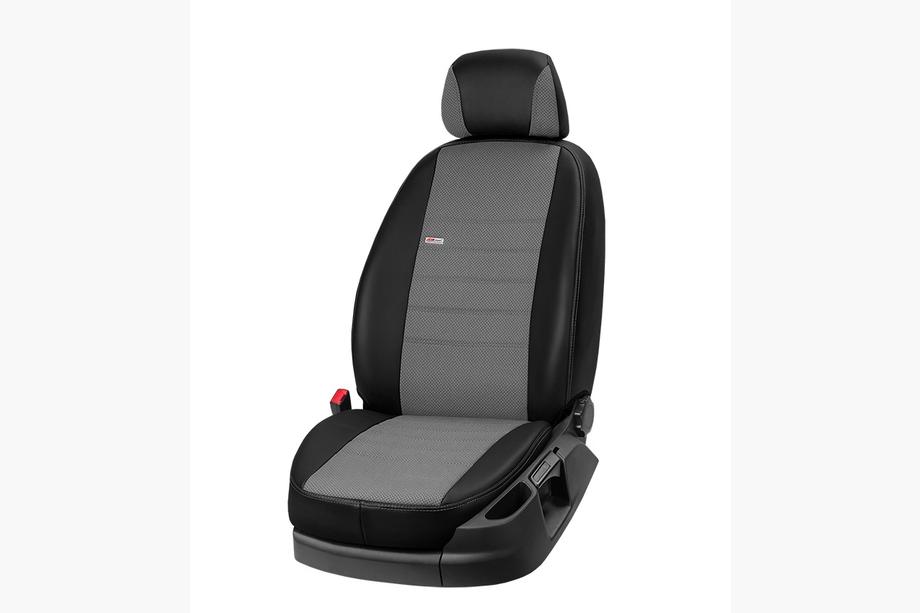 Opel Omega A 1986-1993 Car Seat Covers Eco Leather+Fabric+Alcantara Eco Comfort (Full Set) Photo 5