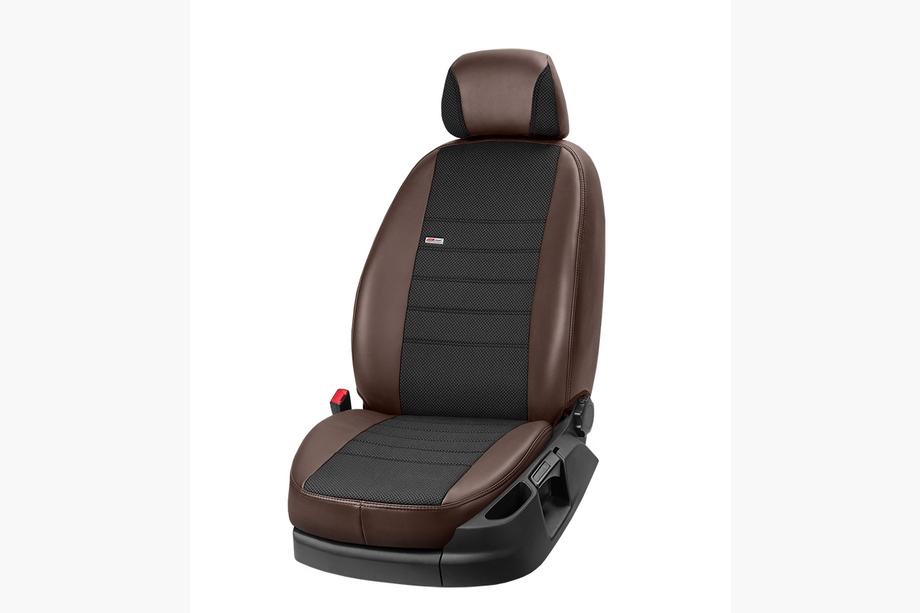 Opel Omega A 1986-1993 Car Seat Covers Eco Leather+Fabric+Alcantara Eco Comfort (Full Set) Photo 6
