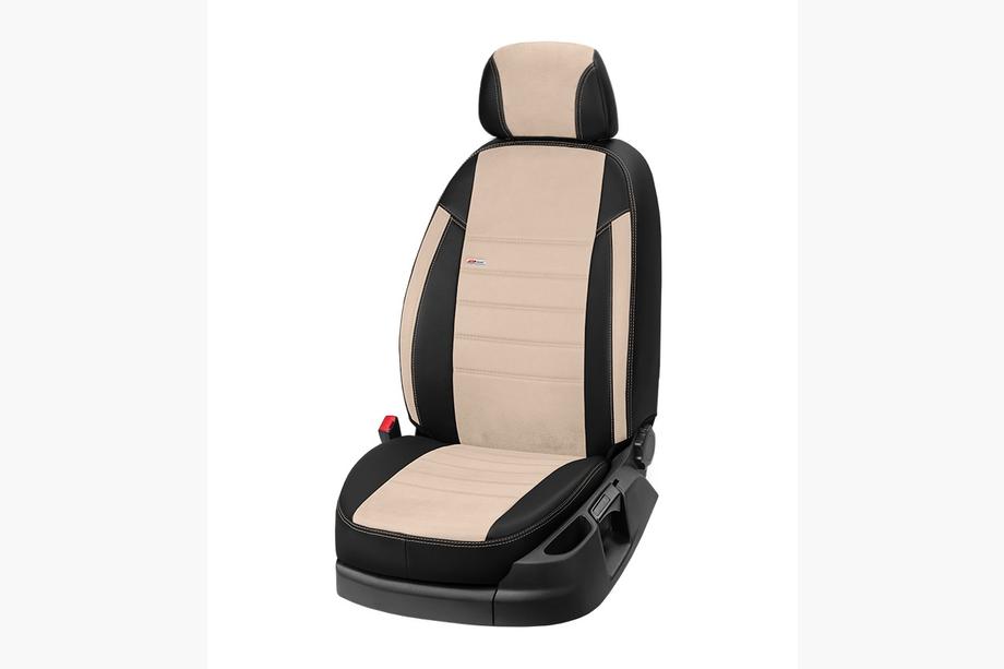 SsangYong Rexton II 2017- Car Seat Covers Eco Leather+Fabric+Alcantara Eco Laser Antara 2020 (Full Set) Photo 10