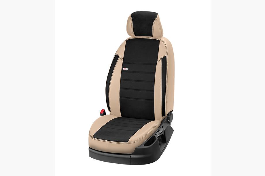 SsangYong Rexton II 2017- Car Seat Covers Eco Leather+Fabric+Alcantara Eco Laser Antara 2020 (Full Set) Photo 11
