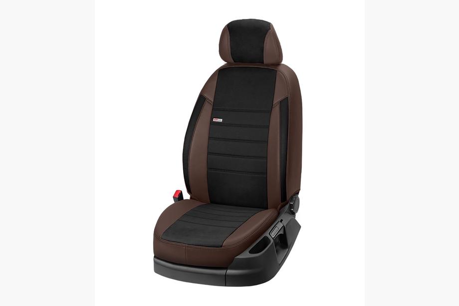 SsangYong Rexton II 2017- Car Seat Covers Eco Leather+Fabric+Alcantara Eco Laser Antara 2020 (Full Set) Photo 12