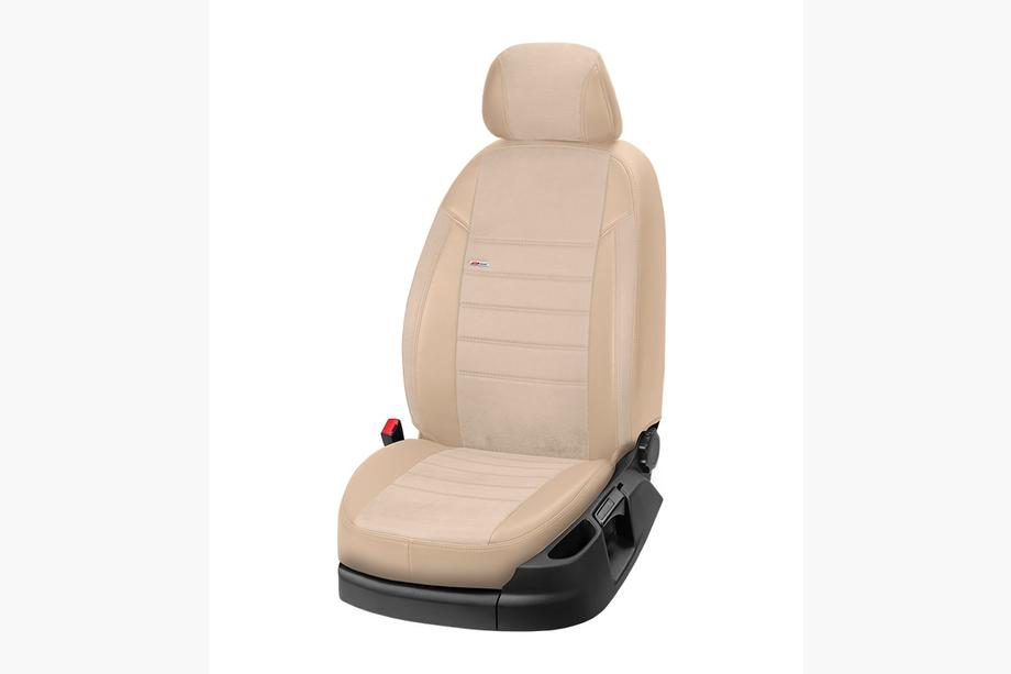 SsangYong Rexton II 2017- Car Seat Covers Eco Leather+Fabric+Alcantara Eco Laser Antara 2020 (Full Set) Photo 15
