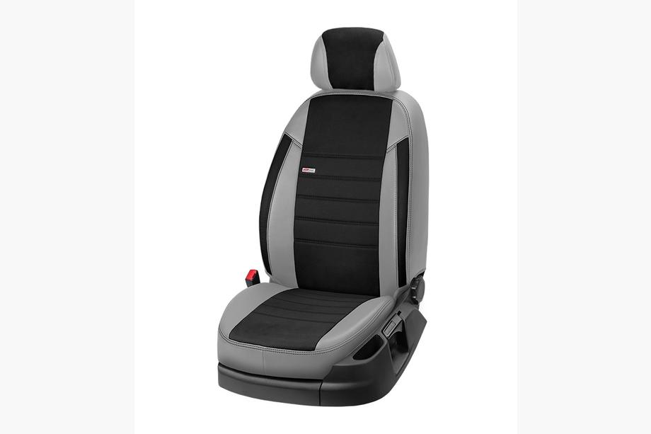 SsangYong Rexton II 2017- Car Seat Covers Eco Leather+Fabric+Alcantara Eco Laser Antara 2020 (Full Set) Photo 9