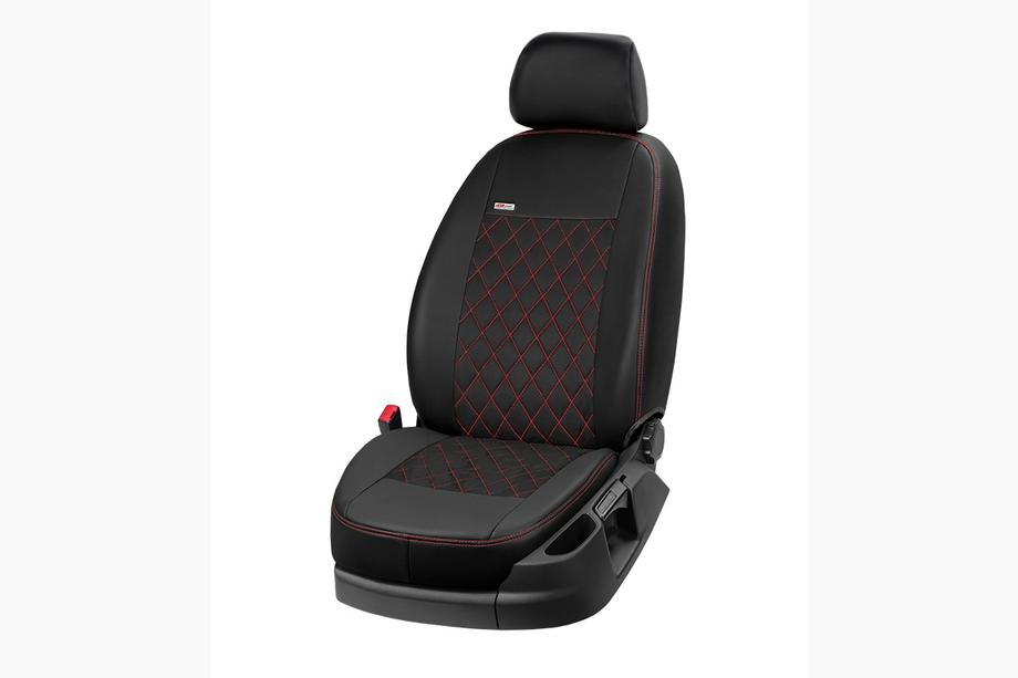 Iveco Trakker 2013- Car Seat Covers Eco Leather+Fabric+Alcantara Eco Prestige Antara (Front Seats) Image