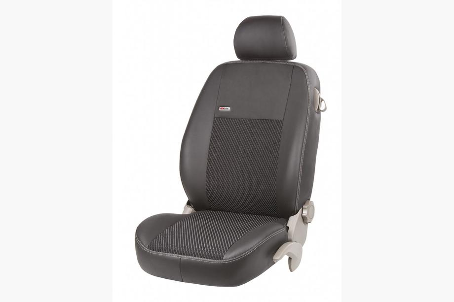 Iveco Eurotech 1992-2002 Car Seat Covers Eco Leather+Fabric Eco Classic (Front) Image