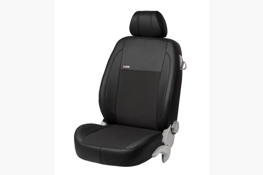 Jaguar E-Pace 2017-2024 Car Seat Covers Eco Leather+Fabric+Alcantara VIP Elite (Full Set) Image