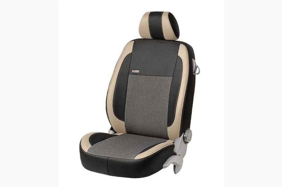 Fiat Palio 1996-2011 Car Seat Covers Eco Leather+Fabric+Alcantara VIP Elite (Full Set) Photo 10