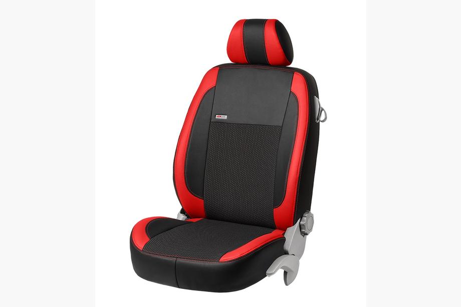 Toyota Previa 1990-2000 Car Seat Covers Eco Leather+Fabric+Alcantara VIP Elite (Full Set) Photo 3