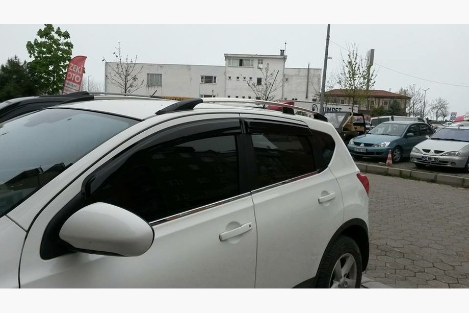Nissan Qashqai 2010-2014 Chrome Roof Rails For +2 version, Plastic feet Photo 2