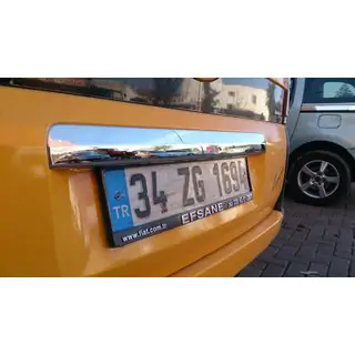 Chrome trim above license plate (stainless steel) photo 3