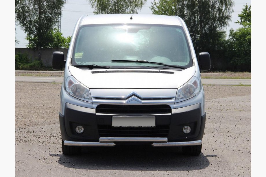 Citroen Jumpy 2007–2017 Front Bumper Guard ST009 (Stainless Steel) 51 mm Image