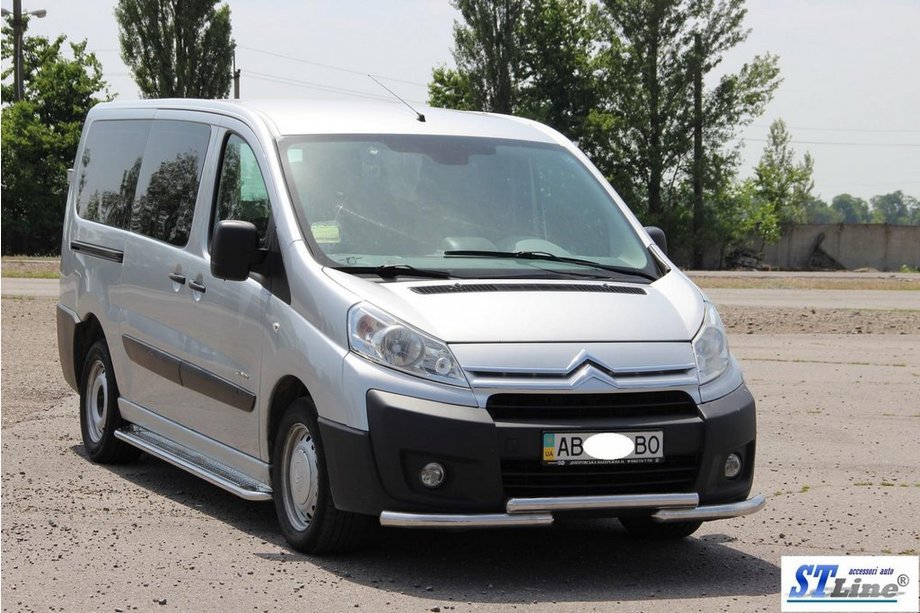 Fiat Scudo 2007-2015 Front Bumper Guard ST009 (Stainless Steel) Photo 3