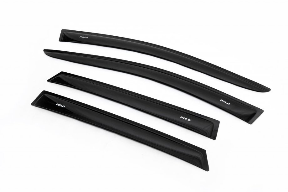 Volkswagen Polo 2010-2017 Window Deflectors HB (4 pcs, ANV) Image