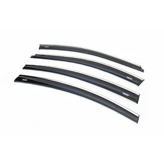 Window Deflectors with Chrome Trim SD (4 pcs, Niken)