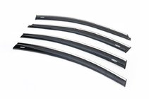 Chevrolet Cruze 2009–2015 Window Deflectors with Chrome Trim SD (4 pcs, Niken) photo 1