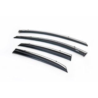 Window Deflectors with Chrome Trim HB (4 pcs, Niken) photo 1