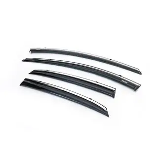 Window Deflectors with Chrome Trim HB (4 pcs, Niken)