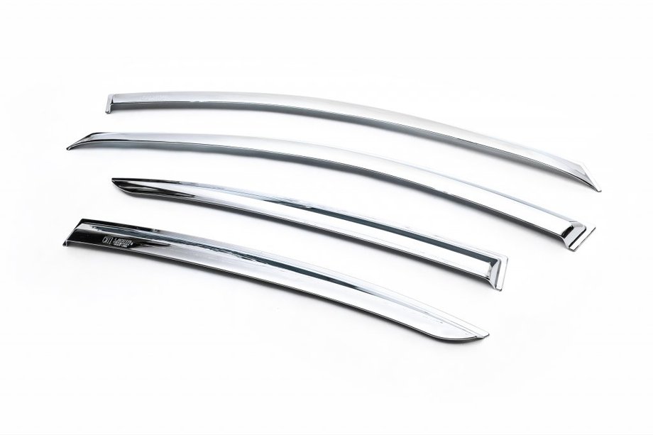 Chevrolet Cruze 2009–2015 Chrome Window Deflectors SD (4 pcs, Korea) Image