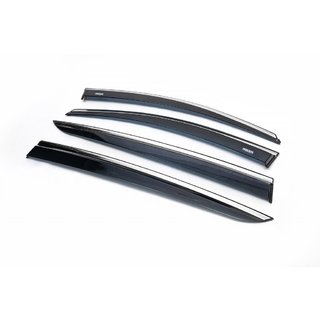 Window Deflectors with Chrome Trim (4 pcs, Niken) Kia Sportage 2015-2021 photo 3