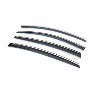 Window Deflectors with Chrome Trim SD (4 pcs, Niken) Opel Insignia 2017-2022 photo 1