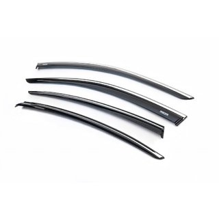 Window Deflectors with Chrome Trim SD (4 pcs, Niken) photo 1
