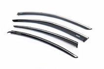 Volkswagen Passat B8 2015-2023 Window Deflectors with Chrome Trim SD (4 pcs, Niken) photo 1