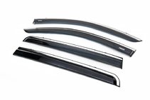 Dacia Lodgy 2012-2022 Window deflectors with chrome trim (4 pcs, Niken) photo 6