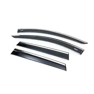 Window deflectors with chrome trim (4 pcs, Niken)