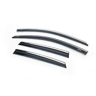 Window Deflectors with Chrome Trim HB (4 pcs, Niken)