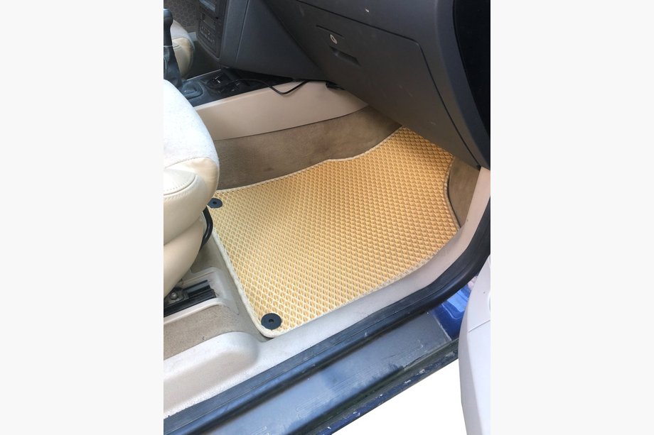 Volkswagen Sharan 1995-2010 EVA Floor Mats (3 Rows, Beige) Image