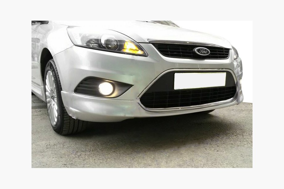 Ford Focus II 2008-2011 Front bumper lip Sedan (primed for painting) Image