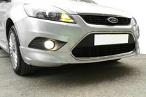 Ford Focus II 2008-2011 Front bumper lip Sedan (primed for painting) photo 1
