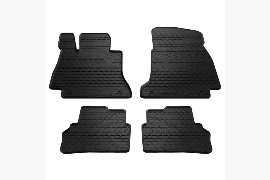 Mercedes E-class W213 2016-2023 Rubber Floor Mats (4 pcs, Stingray Premium) Photo 1