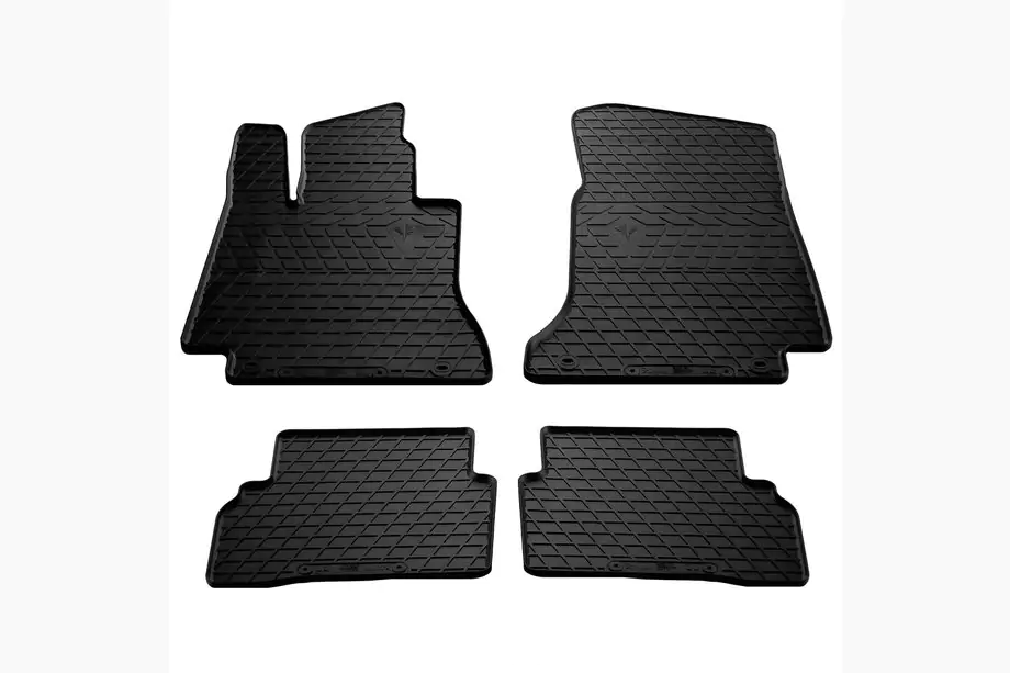 Mercedes C-class W205 2014-2021 Rubber Floor Mats (4 pcs, Stingray Premium) Image