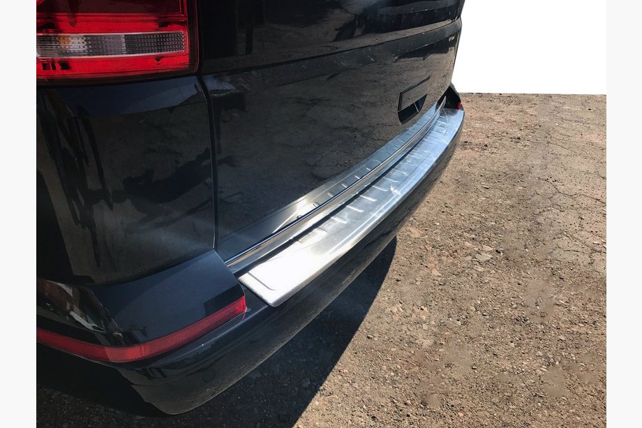 Volkswagen T6 2015-2024 Rear Bumper Protector Omsa Matte (1 Door, Stainless Steel) Image