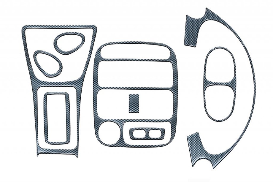 Hyundai Accent 1994-1999 Dashboard Trim Covers Aluminum Image