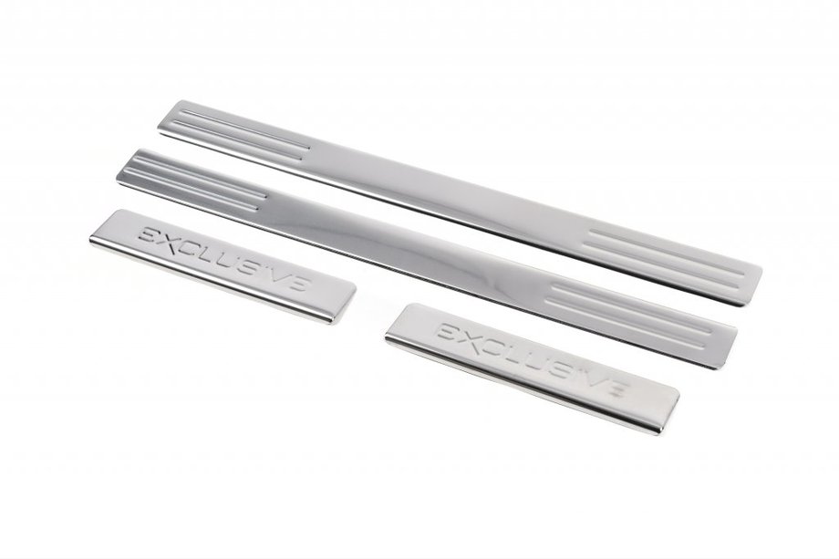Door Sill Protectors (Omsa Exclusive, 4 pcs, Stainless Steel) Photo 1