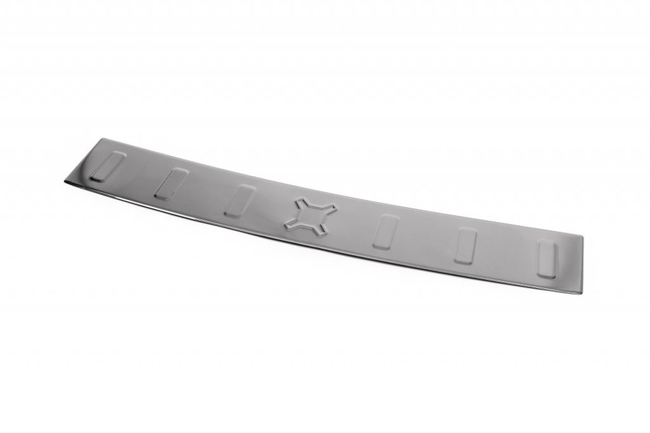 Jeep Renegade 2014- Rear Bumper Protector Black Chrome (Stainless Steel) Image