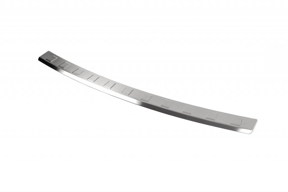 Mercedes C-class W204 2007-2015 Rear bumper protector (SW, matte, stainless steel) Image